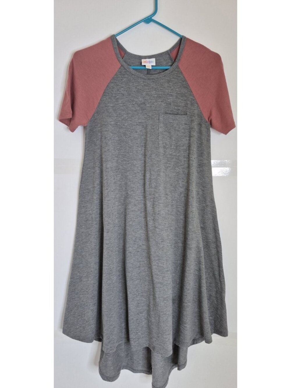 LULAROE Gray Short Sleeve Casual  Dress Women's Size XXS